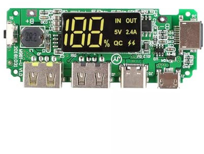 Dual USB Lithium 18650 Batterie Ladegerät Modul Step-Up Buck Converter 5V