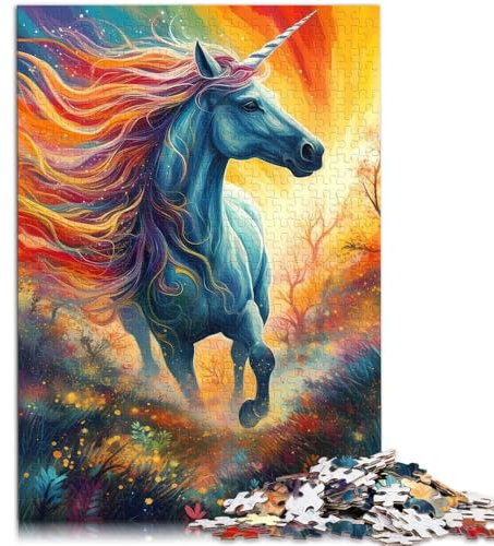 jigsaw puzzles for adults 2000 pieces Unicorn Horse Fantasy Hand speed competition gifts for friends and family 27.56 in x39.37 in