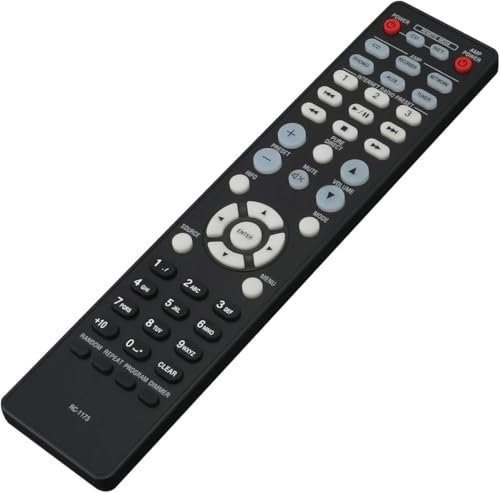 RC-1173 Replacement Remote Control for Denon PMA-720AE PMA-520AE DCD-520AE DCD‑720AE DCD-700AE CD Player AV Receiver
