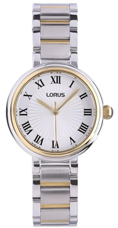Lorus Lorus RG208YX9 Women's Minimalist Two-Tone Steel Watch 30 mm