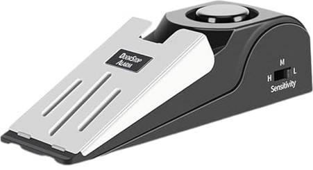 Door Stopper - Door Jamb Alarm | Smart Home Stopper and Burglar Alarm | 120dB High Sensitivity Security Wedge | Wireless Alert System for Home Hotel and Travel - Battery Operated Protection