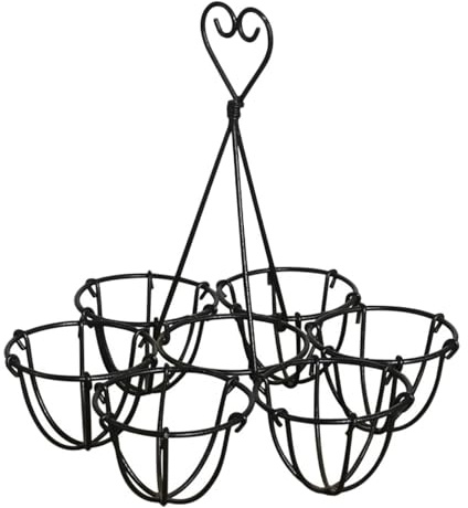 Healifty Eierhalter Aus Eisen 6 Loch Eierregal FüR KüChe Und KüHlschrank Stabiler Eieraufbewahrung Halter Schwarz Praktisch FüR Haushalt Und Ostern