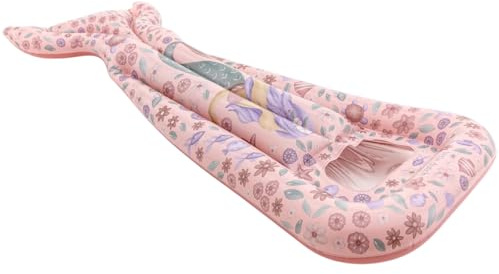 Little Dutch Kinder Luftmatratze - mit Sichtfenster und Flosse - Aufblasbar - für Mädchen ab 3 Jahren - Dreamy Mermaid rosa