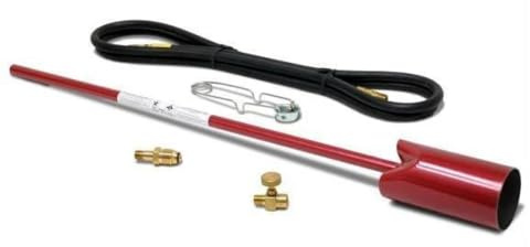 Red Dragon VT3-30C Heavy Duty Vapor Torch Kit, 500,000 BTU Propane Weed Burner with 3-Inch Bell, 33.5-Inch Length, 30 PSI Operating Pressure for Farm, Ranch, and Industrial Use