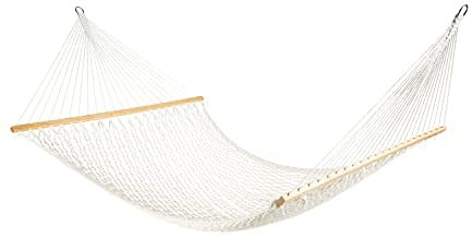Bliss Hammocks BH-410NT Classic Rope Hammock with Spreader Bar, Natural