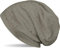 styleBREAKER Damen Beanie Mütze mit edler Strass-Nieten Applikation, Longbeanie Slouch 04024037, Farbe:Beige