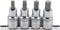 BGS 8886 | Jeu de douilles à embouts | 12,5 mm (1/2) | Profil T (pour Torx Plus) T40 - T55 | 4 pièces