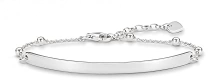 Thomas Sabo Damen-Armband Love Bridge 925 Sterling Silber Länge von 15 bis 18 cm Brücke 5.4 cm LBA0044-001-12-L18v