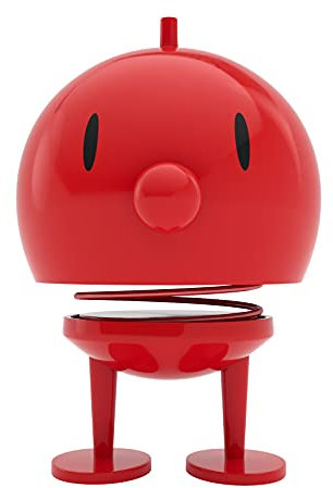 Hoptimist Bumble Wackelfigur & Glücksbringer, Skandinavische Deko Figuren für Wohnzimmer, Schreibtisch, Büro, Bürodeko & Lustige Kleine Geschenke, 15 x 15 x 24 cm, X-Large, Rot