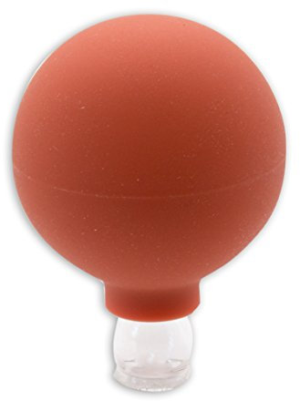 Schröpfglas | mit Saugball | und Olive | Schröpfset | Feuer Schröpfen | Qualitätsglas (ca. 1,0cm)