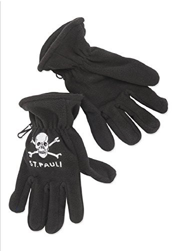 FC St. Pauli Fleece Handschuhe Gloves (schwarz, S-M)