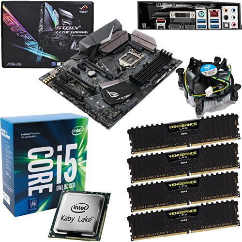Components4All INTEL Kaby Lake Core i5 7600K 3.8Ghz CPU (Turbo 4.2Ghz), ASUS ROG Strix Z270F Gaming Motherboard & 32GB 3200Mhz Corsair DDR4 RAM Pre-Built Bundle