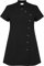 Essentials Tunique croisée - Uniforme pour Salon de beauté/Coiffure/Massage/Spa/Salon de manucure - Noire - 22