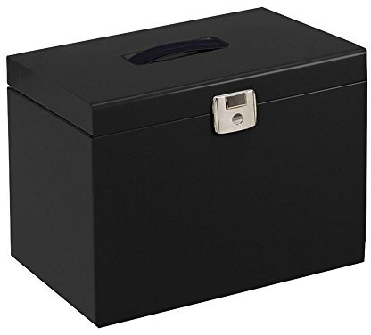 Pierre Henry Black Metal File Box + 5 Files
