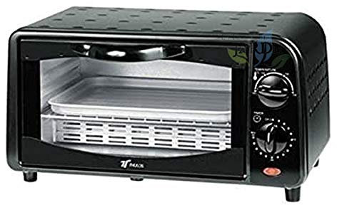 Forno elettrico tostapane, 800 W, 9 l, acciaio inox, Nero