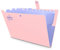 HAISSKY 12 Tasche Cartella Portadocumenti, Cartellina Espandibile Fogli A4 Accordion Document Organizer File Folder Portatile