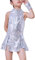 LOLANTA Mädchen Pailletten-Kostüm Hip Hop Dancewear Funkelndes Tanzkleid Gesetzt, Silber, 10-11 Jahre, 150