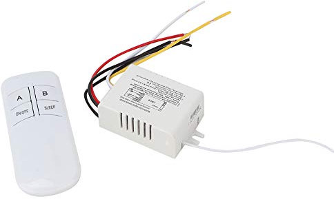 Interruptor de control remoto 2 vías ON/OFF 220V Interruptor remoto de pared inalámbrico digital + Transmisor receptor para luces