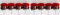 Novaliv 8er-Set Teelichthalter rot - Kerzenhalter zum Stecken - Teelichtgläser - Adventskranz - 5cm
