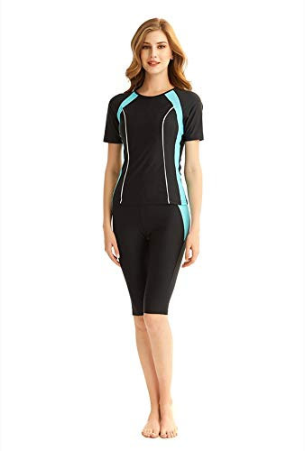 FOKULUNDA muslimische Bademode Islamischer Badeanzug für Frauen Bikini Beachwear volle Abdeckung konservative Bademode Hijab Tankinis, XY1722, CB, S