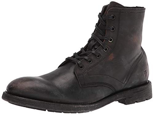 Frye Herren Bowery Schnürschuh Stiefel, Antik-Schwarz, 41 EU
