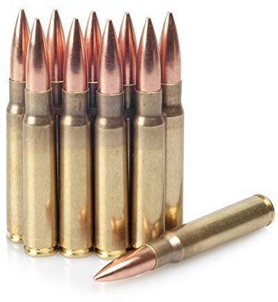 Deko Patronen K98 Munition | Kaliber 8x57 is | geeignet für Mauser Deko Waffen und zur Dekoration | Patronenhülsen aus Metall | legal nachweisfrei erhältlich (10)