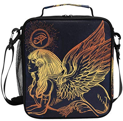 MONTOJ Sphinx Kühltasche mit schönem antikem Biest-Muster, wasserdicht, Kühltasche