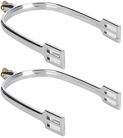 Espuelas para Caballos Aleación de Zinc Accesorio para Montar a Caballo de Estilo inglés Suministro de Vida al Aire Libre con Rowel de Cobre Giratorio