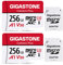 GIGASTONE 256GB Micro SD Card 2-Pack, Camera Plus, 4K UHD Video Recording, 4K Ultra HD Action Camera