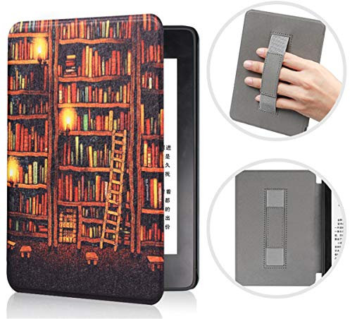 Housse Étui avec Dragonne pour Kindle 10ème Génération 2019 - Coque en Durable Cuir avec Veille/Réveil Automatique, Convient Uniquement au Modèle J9G29R