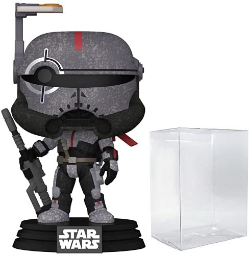 POP Star Wars: Bad Batch - Crosshair Funko ! Vinyl Figure (Bundled with Compatible Box Protector Case), 3.75 inches, Multicolored
