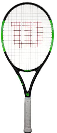 Wilson Blade Elite 105 Erwachsene Tennisschläger (erhältlich in Griffgrößen 1 bis 4) (Griff 1 (4 1/8 Zoll)), Schwarz, Grün, Weiß