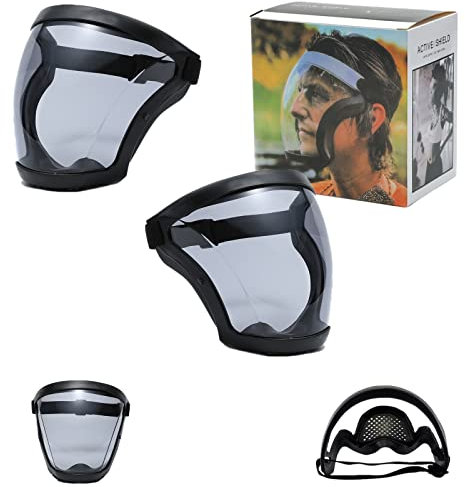 Anti-Fog Protective Full Face_Shield, Reusable Super Face Protective Cover, HD Durable Adjustable Face Visor