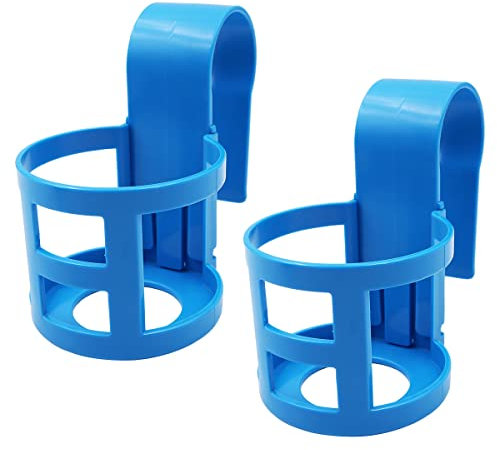 WANGCL 2 portavasos Junto a la Piscina para Piscinas sobre el Suelo, portavasos de Piscina, portavasos de Piscina, se Adapta a Barras Superiores Redondas de 2.0 in o Menos (Redondo