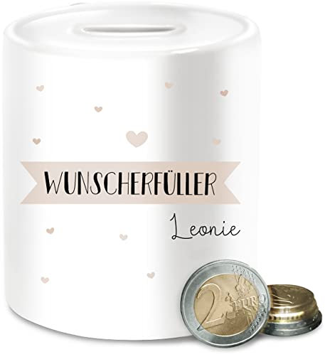Deko - Erwachsene - Spardose Wunscherfüller I Geschenk für Wünsche Träume I Weihnachten Geldgeschenk Geburtstag - Unisize - Weiß - sparbüchse Traum geldgeschenke Dream