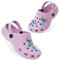 Disney Stitch Clogs Girls Garden Shoes Slip On Ankle Strap Indoor Outdoor Summer Slippers Beach Pool Holiday Essentials (Purple Stitch, 1 UK)