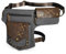 Herren Canvas + Leder Motorrad Reiten Tasche Beinbeutel Beintasche Außenbeintasche Hüfttasche Drop Leg Tasche FB211-8 (Grau)