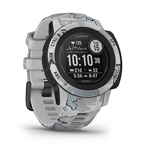Garmin Instinct 2s, Camo Edition Camo grise - Montre GPS robuste et connectée - Boîtier 40 mm (Reconditionné), Camouflage gris