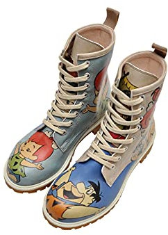 DOGO Long Boots - Family Rocks - Vegane Damen Boots und Nachhaltige und Bunte Stiefeletten - Trendige Bequeme Stiefel für Damen