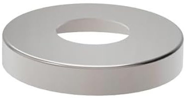 Sellon24® Flangia a pavimento in acciaio inox, con/senza rosetta di copertura, Ø 105 mm, ancoraggio a terra, tubo rotondo, Ø 42,4 mm, corrimano, pali V2A, naturale, grezzi (rosetta di copertura