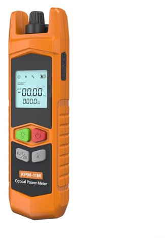 Optical Power Meter, New Design Small High for PRECISION Fiber Optical Power Meter -70~+6dbm OPM with LED Lights Portable