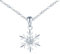 feilok Kette Damen Halskette mit Schneeflocke Zirkonia Anhänger aus 925 Sterling silber Halskette für Frauen Valentinstag Muttertags