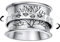 BONLAVIE Spinner Ring Damen, Lebensbaum Ring 925er Sterlingsilber, Breiter Band Ring, Anxiety Ring Silber 925, Silberring 925 Damen, Vintage Ring Damen, Ringe Frauen