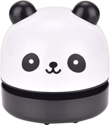 Lpitoy Desktop Vacuum Cleaner, Portable Corner Desk Vaccum Cleaner Mini Cute Vacuum Cleaner Dust Sweeper Student Electric Eraser Suction Machine(panda)