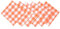 ZAZUZU 10/30/60pcs 20 * 20inch 50 * 50cm Brown White Buffalo Plaid Napkins Cotton Linen Napkins Cloth Table Napkin Soft Washable for Dinner