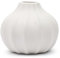 Riviera Maison Vase Weiß Steingut Blumenvase, runde Vase aus Keramik, handgefertigte dekorative Vase - Botanic Whisper Vase - (ØxH) 14x13