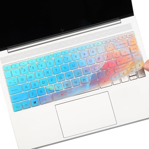 Keyboard Cover for 2024 2023 HP Envy X360 14-es0013dx 14-es0033dx 14t-es000 14t-es0033dx & HP Envy X360 14-em0047nr 14z-em/14-ep 14-ek/14t-ek HP Laptop 14 Inch Laptop Keyboard Skin-Colorful