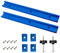 ClAZTyict 2T-Führungsschienen-Klemmschienen Aus Aluminiumlegierung, 400-Mm-T-Nut-Schienen-Gehrungsschienensatz, Gerillte Gleitschiene mit M8/M6-Schieber