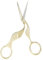 LetCart Bastelschere Vintage Bastelschere Edelstahl Vogelform Nähen Stickerei Schere, Gold, scharfe Spitze