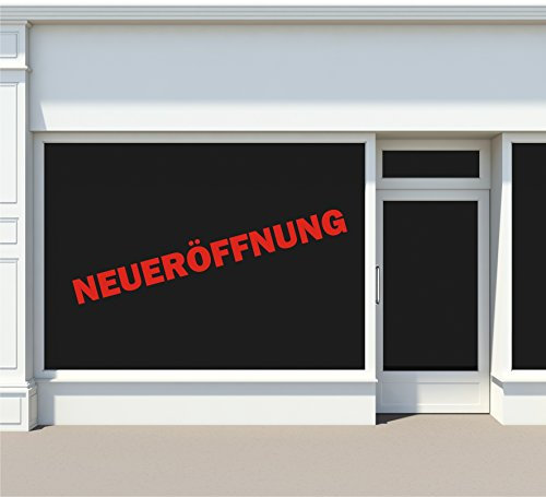 2x Neueröffnung Aufkleber Neueröffnungsaufkleber 1m oder 1,5m oder 2m Farbwahl matt oder glänzend